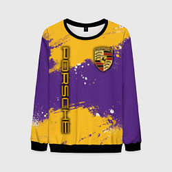 Свитшот мужской PORSCHE- LAKERS COLORS, цвет: 3D-черный