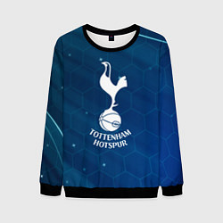 Свитшот мужской Tottenham hotspur Соты абстракция, цвет: 3D-черный