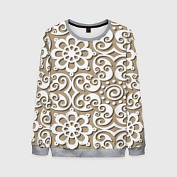 Мужской свитшот Цветочный кружевной орнамент