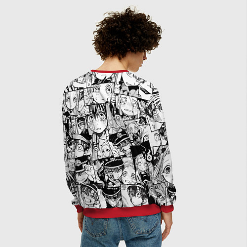 Мужской свитшот Туалетный мальчик Ханако кун паттерн / 3D-Красный – фото 4