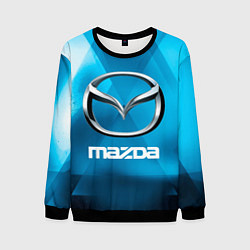 Свитшот мужской Mazda - sport - абстракция, цвет: 3D-черный