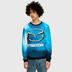 Свитшот мужской Mazda - sport - абстракция, цвет: 3D-черный — фото 2