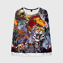 Мужской свитшот Рисунок в стиле tatoo