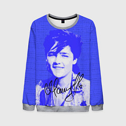 Свитшот мужской Юрий Шатунов в детстве - автограф, цвет: 3D-меланж