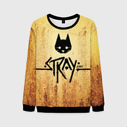 Свитшот мужской Игра бродячий кот stray game cat, цвет: 3D-черный
