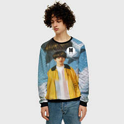 Свитшот мужской BTS Euphoria, цвет: 3D-черный — фото 2