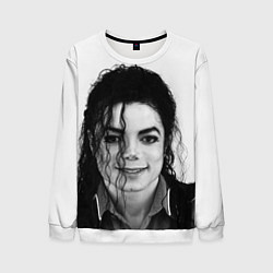 Свитшот мужской Майкл Джексон Фото, цвет: 3D-белый