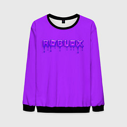 Свитшот мужской Roblox неоновый с подтеками, цвет: 3D-черный