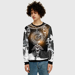 Свитшот мужской В стиле бохо, цвет: 3D-черный — фото 2