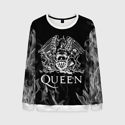 Свитшот мужской Queen огонь, цвет: 3D-белый