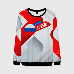 Свитшот мужской Welcome to Russia red & white, цвет: 3D-черный
