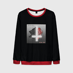 Свитшот мужской Pyrokinesis - Black Roze x Red Roze, цвет: 3D-красный