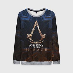 Свитшот мужской Assassins creed mirage logo, цвет: 3D-меланж