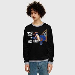 Свитшот мужской Остров сокровищ, нафиг это там мем, цвет: 3D-меланж — фото 2