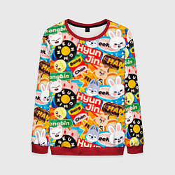 Свитшот мужской Skzoo stickers characters, цвет: 3D-красный