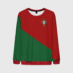 Свитшот мужской Сборная Португалии форма для чемпионата мира 2022, цвет: 3D-красный