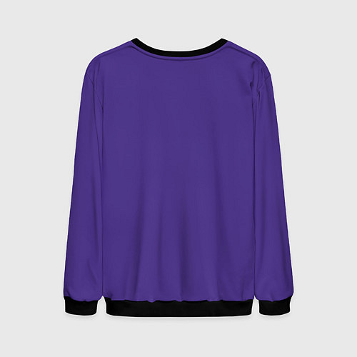 Мужской свитшот Niletto на фиолетовом фоне / 3D-Черный – фото 2