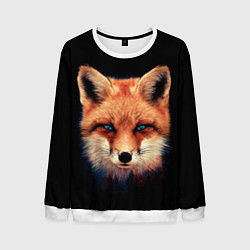 Свитшот мужской Хитрый лис, цвет: 3D-белый