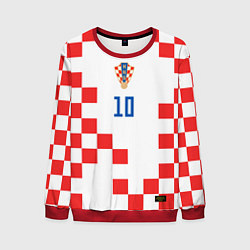 Свитшот мужской Модрич Сборная Хорватии форма к чемпионату мира 20, цвет: 3D-красный