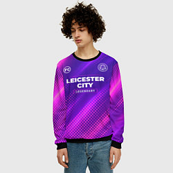 Свитшот мужской Leicester City legendary sport grunge, цвет: 3D-черный — фото 2