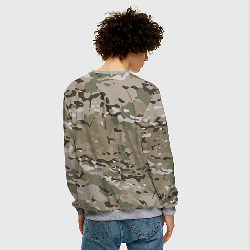 Мужской свитшот Камуфляж Multicam / 3D-Меланж – фото 4