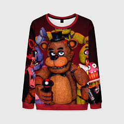 Свитшот мужской Пять ночей Фредди, цвет: 3D-красный