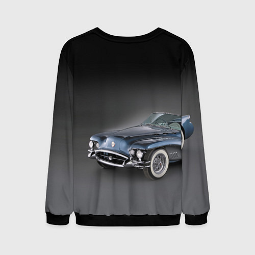 Мужской свитшот Buick Wildcat - cabriolet / 3D-Черный – фото 2