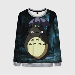 Свитшот мужской Totoro in rain forest, цвет: 3D-меланж
