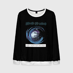 Свитшот мужской Круги на воде, цвет: 3D-белый