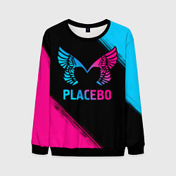 Свитшот мужской Placebo - neon gradient, цвет: 3D-черный
