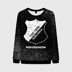 Свитшот мужской Hoffenheim с потертостями на темном фоне, цвет: 3D-черный