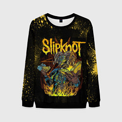 Свитшот мужской Slipknot Yellow Monster, цвет: 3D-черный