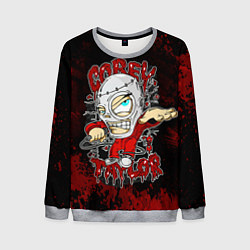 Свитшот мужской Slipknot skull, цвет: 3D-меланж