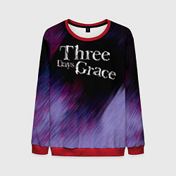 Свитшот мужской Three Days Grace lilac, цвет: 3D-красный