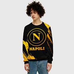 Свитшот мужской Napoli - gold gradient, цвет: 3D-черный — фото 2