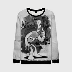 Свитшот мужской Клэймен и Вилли Тромбон, цвет: 3D-черный