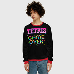 Свитшот мужской Tetris - Game Over, цвет: 3D-красный — фото 2