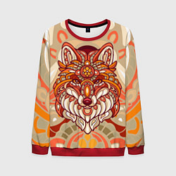 Свитшот мужской Лиса Патрикеевна, цвет: 3D-красный