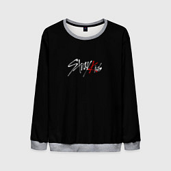 Свитшот мужской Stray Kids white logo, цвет: 3D-меланж