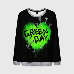 Мужской свитшот Green day heart nails