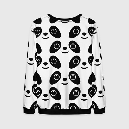 Мужской свитшот Panda bing dun dun / 3D-Черный – фото 2