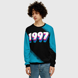 Свитшот мужской Made in 1997: vintage art, цвет: 3D-черный — фото 2