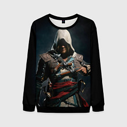 Свитшот мужской Assassins Creed 4, цвет: 3D-черный
