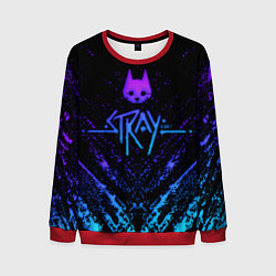 Свитшот мужской Stray neon paint splashes, цвет: 3D-красный