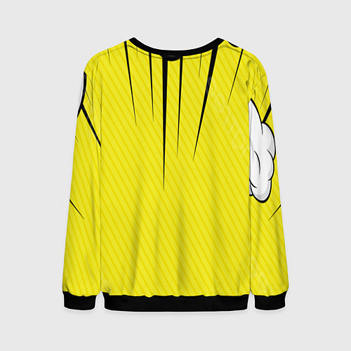 Мужской свитшот Енот с мешком и скейтом / 3D-Черный – фото 2