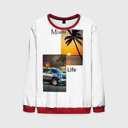 Свитшот мужской Miami Life, цвет: 3D-красный