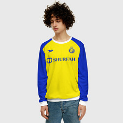 Свитшот мужской Криштиану Роналду Аль Наср форма домашняя, цвет: 3D-белый — фото 2