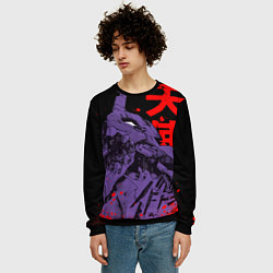 Свитшот мужской Евангелион - eva berserk, цвет: 3D-черный — фото 2