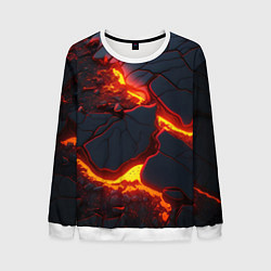 Мужской свитшот Красивая неоновая лава
