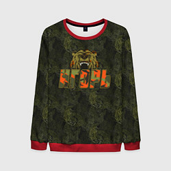Свитшот мужской Игорь камуфляж, цвет: 3D-красный